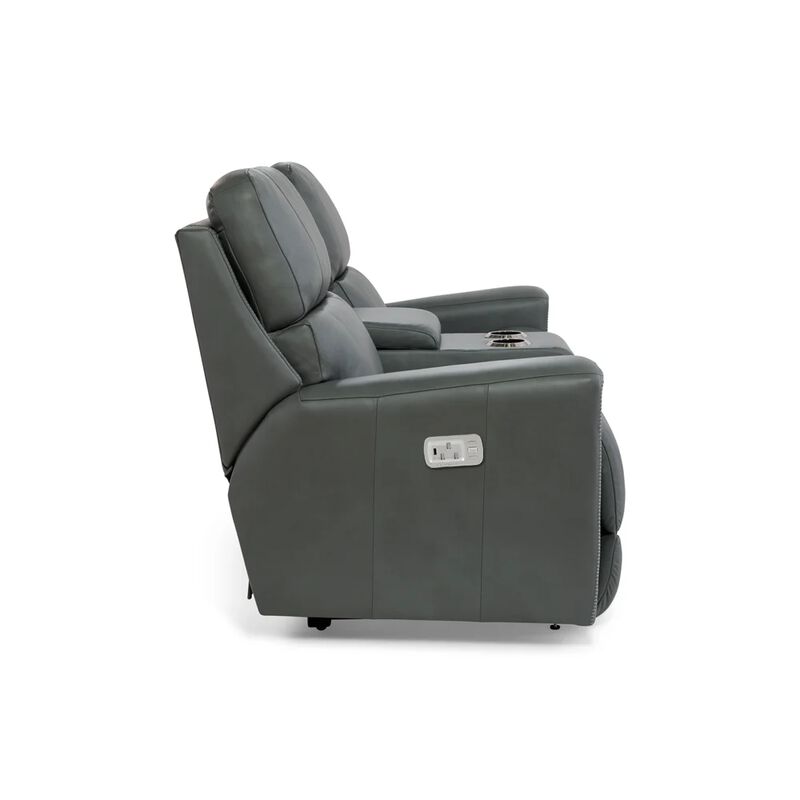 Apollo Blue Grey Power Motion Loveseat