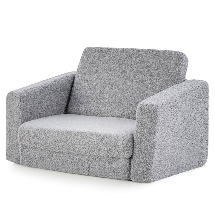 2-in-1 Children's Convertible Sofa to Lounger