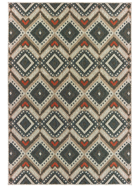 Latitude 3'3" x 5' Grey Rug