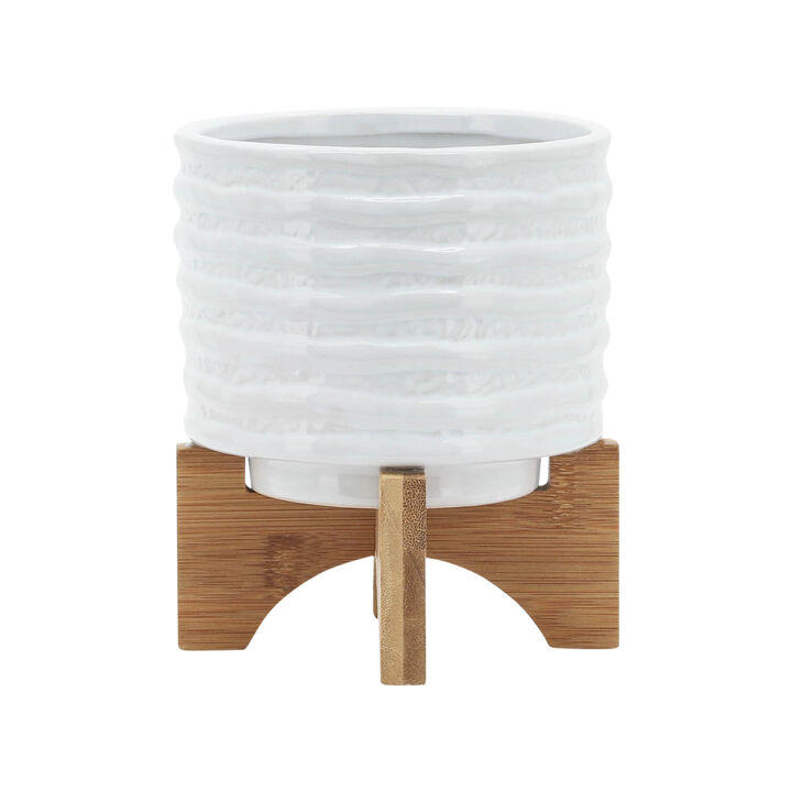 Ceramic 6" Planter on Stand
