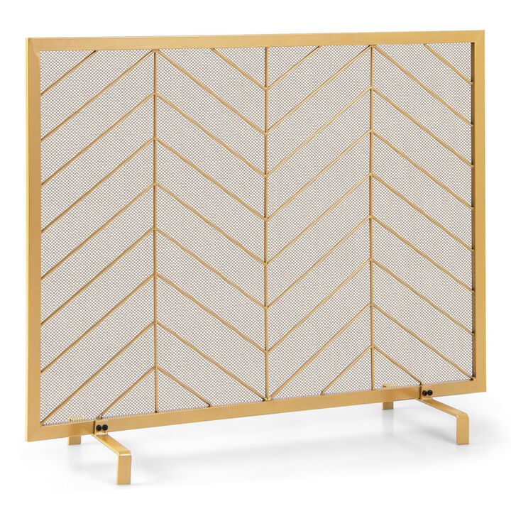 38 x 31 Inch Single Panel Fireplace Screen