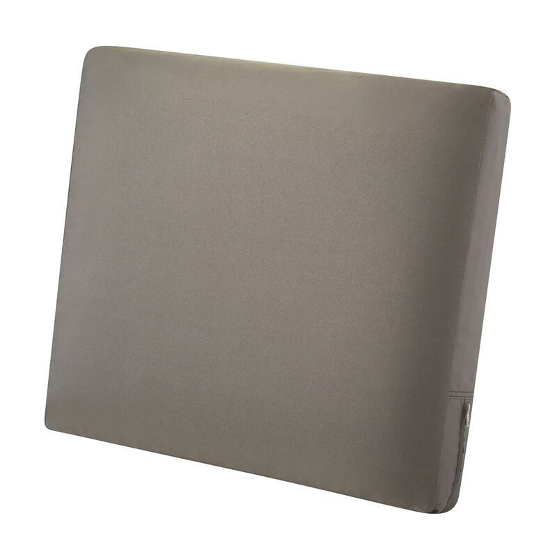 Classic Accessories Ravenna Back Cushion, 21"W x 20"H x 4"Thick, Dark Taupe
