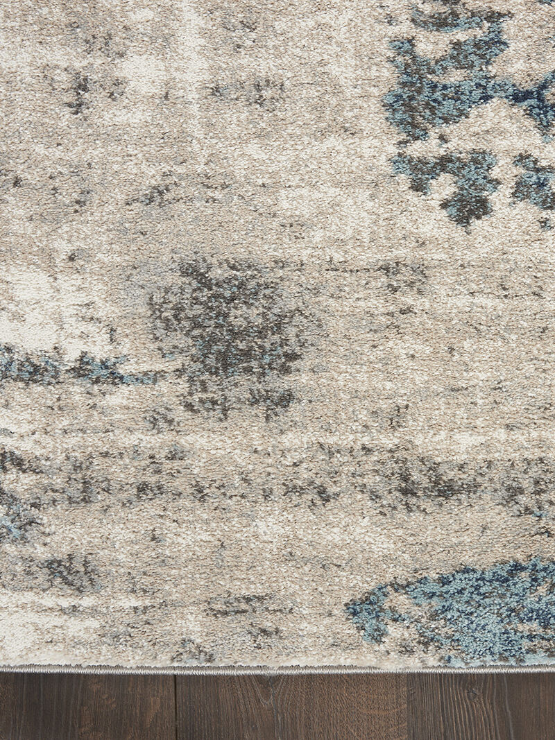 American Manor AMR04 Ivory/Blue 7'10" x 9'10" Rug