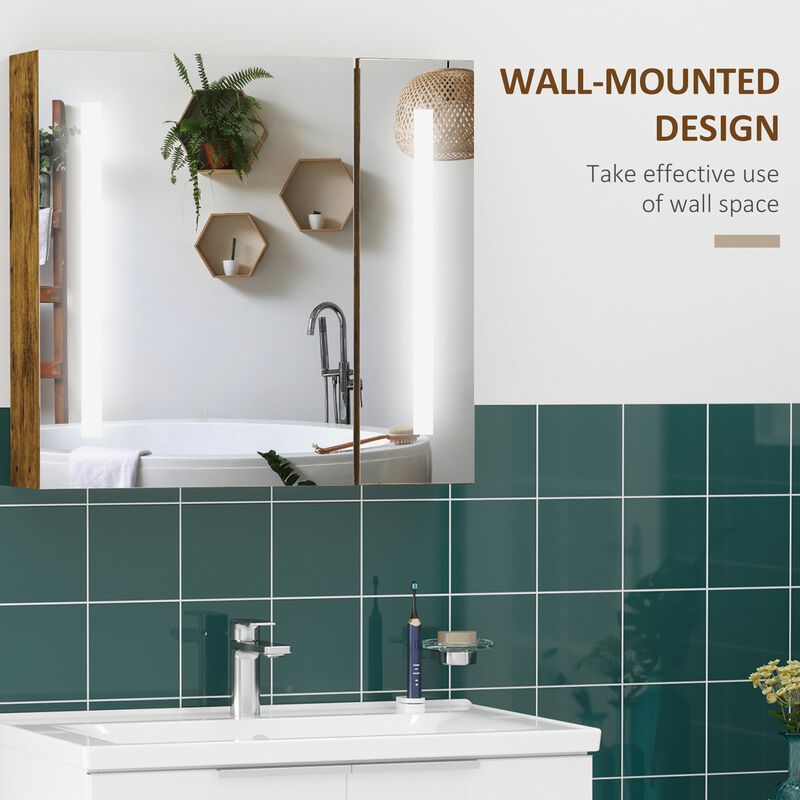 Smart Bathroom Storage: Lighted Medicine Cabinet with Touch Control