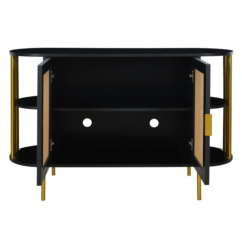 Merax 2-Door Elegant Curved Sideboard Cabinet