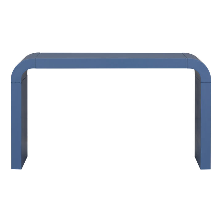 Merax Minimalist Acacia Veneer Entryway  Console Table