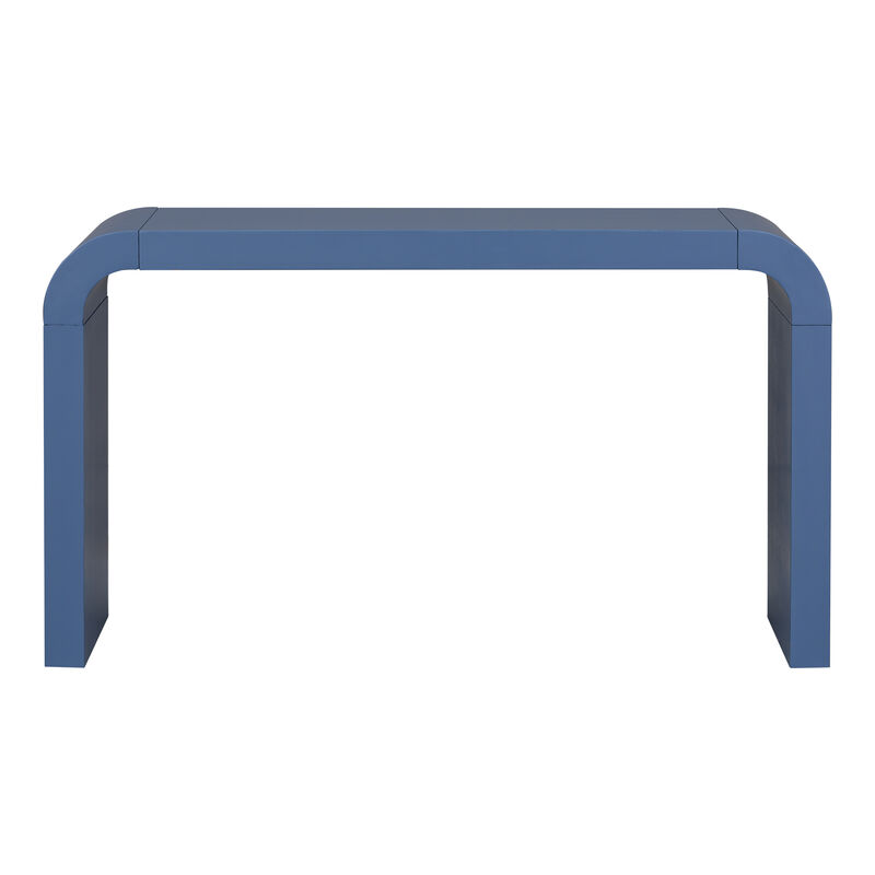 Merax Minimalist Acacia Veneer Entryway  Console Table