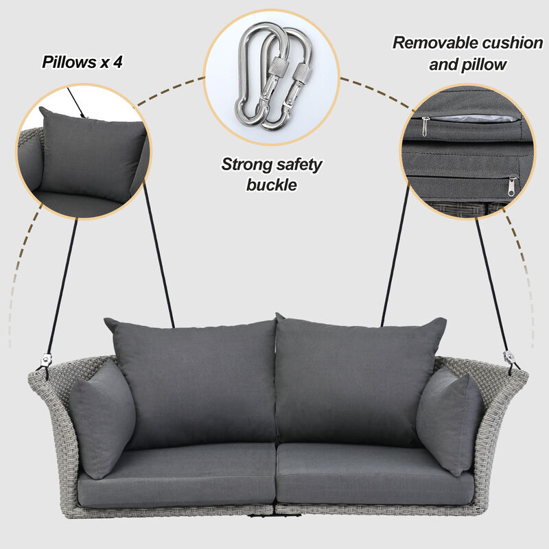 Merax 2-Person Hanging Seat Outdoor Porch Swing