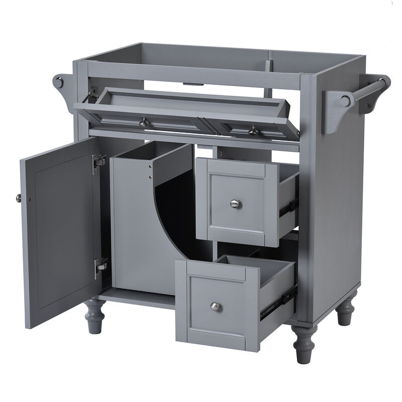 Merax Modern Bathroom Vanity Base with 2 Drawers