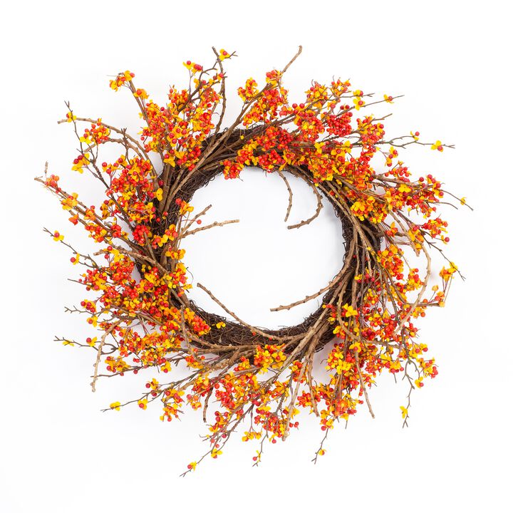 Bittersweet Wreath for Fall, Autumn, or Seasonal Home Décor