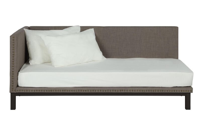 Atwater Living Doris Upholstered Daybed, Gray Linen