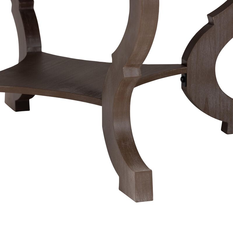 Baxton Studio Madrona French Country Antique Brown Wood Coffee Table