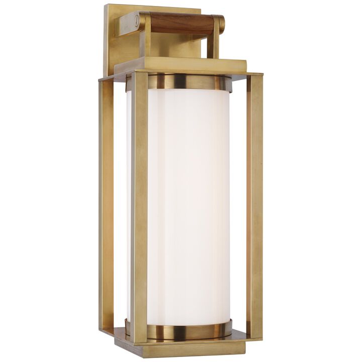 Northport Medium Bracketed Wall Lantern in Natural Brass