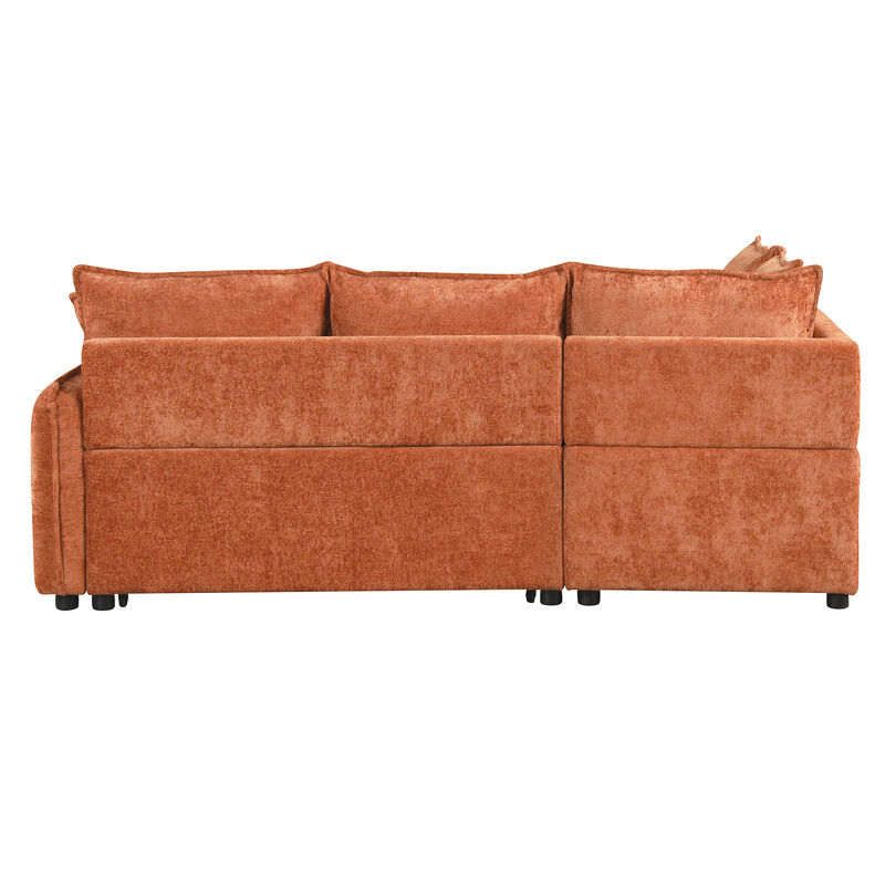 Merax L-shape Convertible Sofa Bed Sectional Sofa