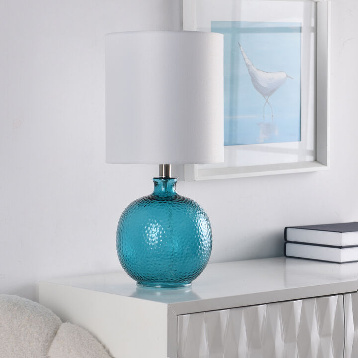 Cerulean Spanish Glass Ball Lamp (Set of 2)