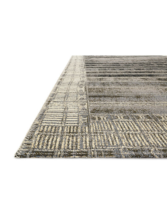 Mika MIK07 Charcoal/Ivory 18" x 18" Sample Rug