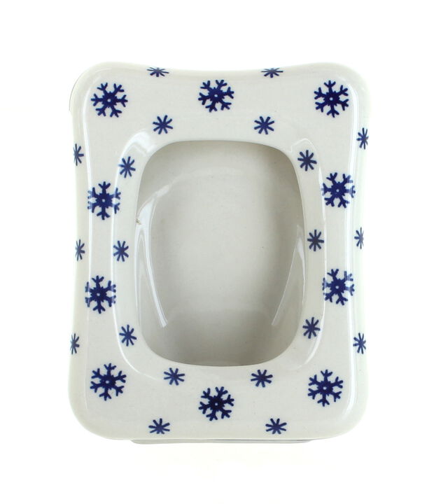 Blue Rose Polish Pottery Red Daisy Frame