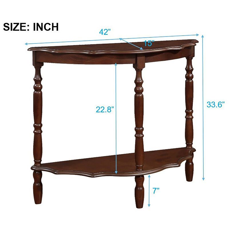 Merax Retro Console Table with 1 Open Shelf