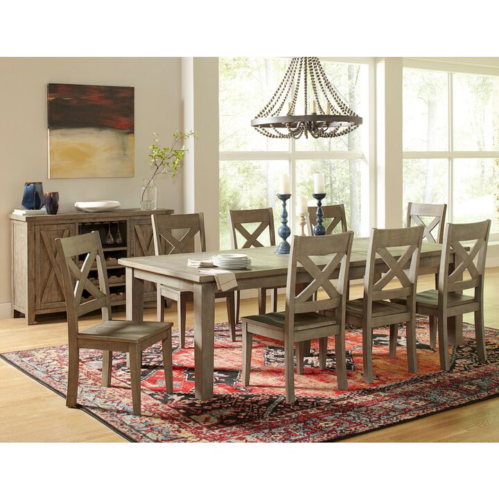 Jofran Outer Banks Reclaimed Pine X-Back Chair (Set of 2)