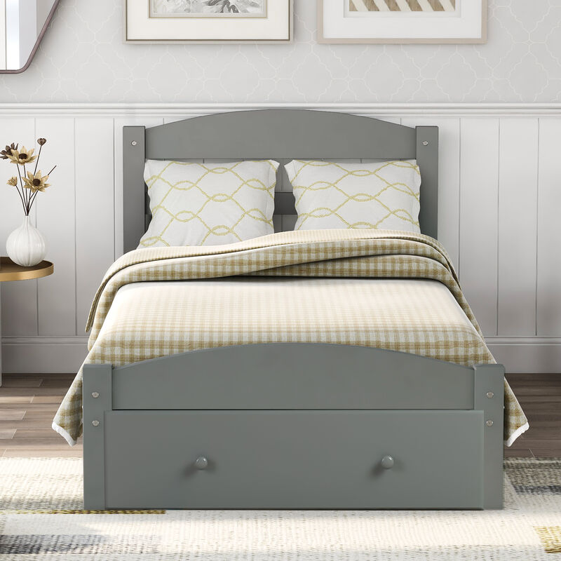 Merax Platform Twin Bed Frame