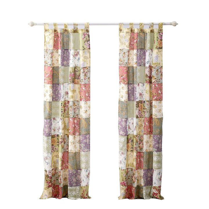 Greenland Home Fashion Blooming Prairie Window Panel Pair - Multi 42x84"