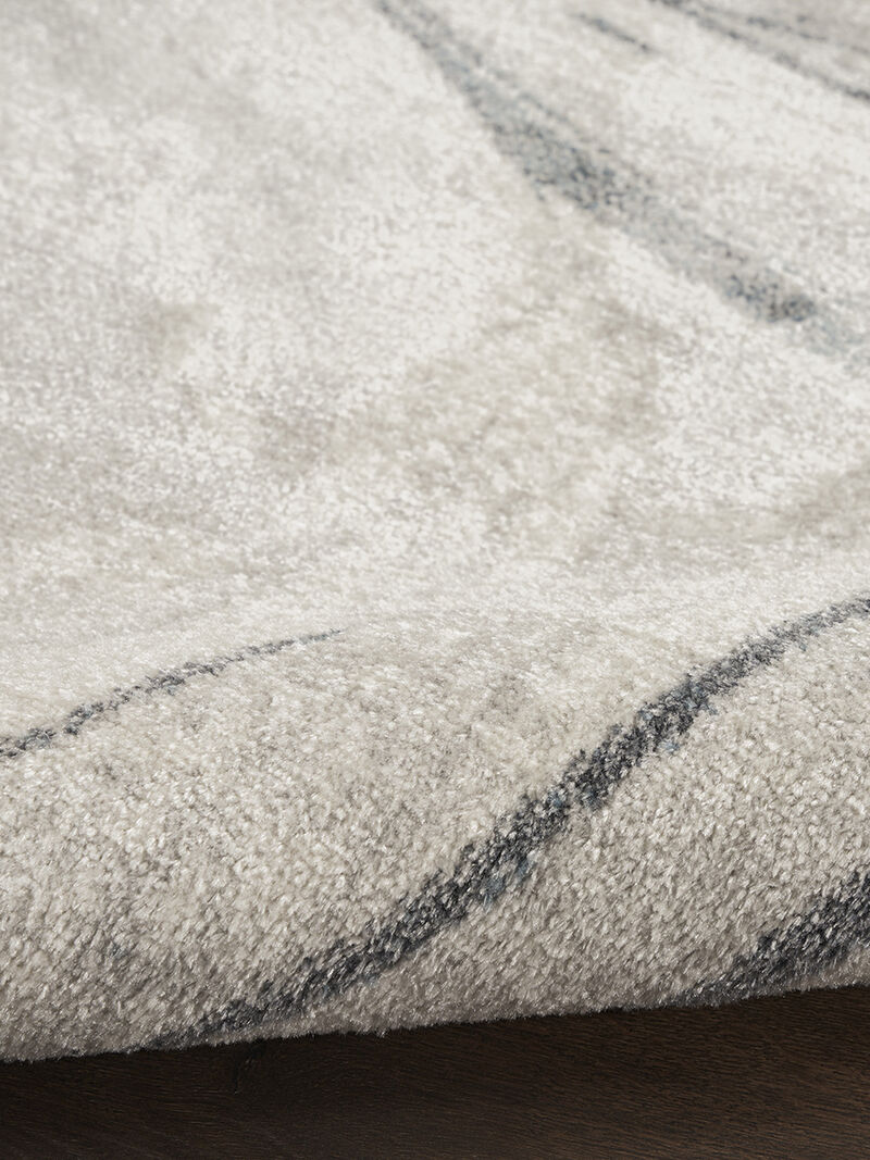 Astra Machine Washable ASW14 Silver/Blue 7'10" x 10' Rug