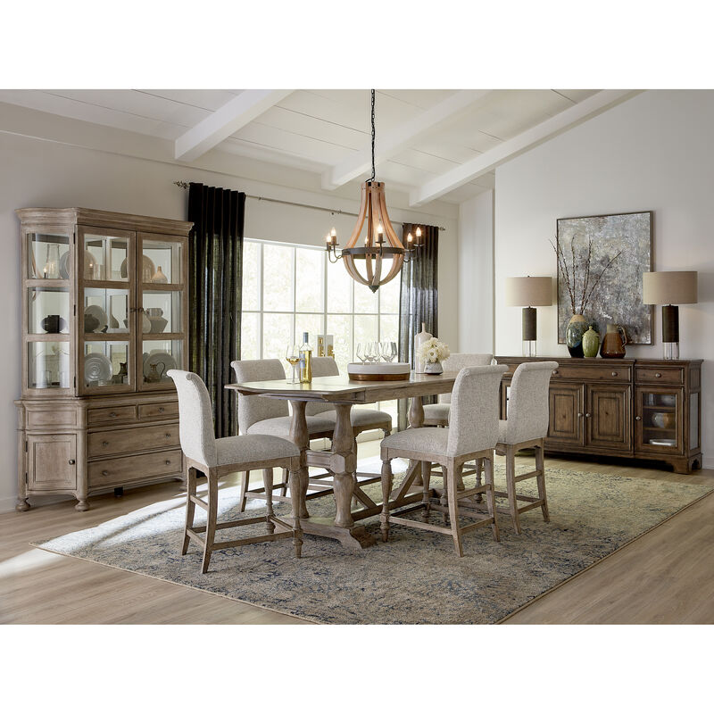 Higgins Street Upholstered Back Stool