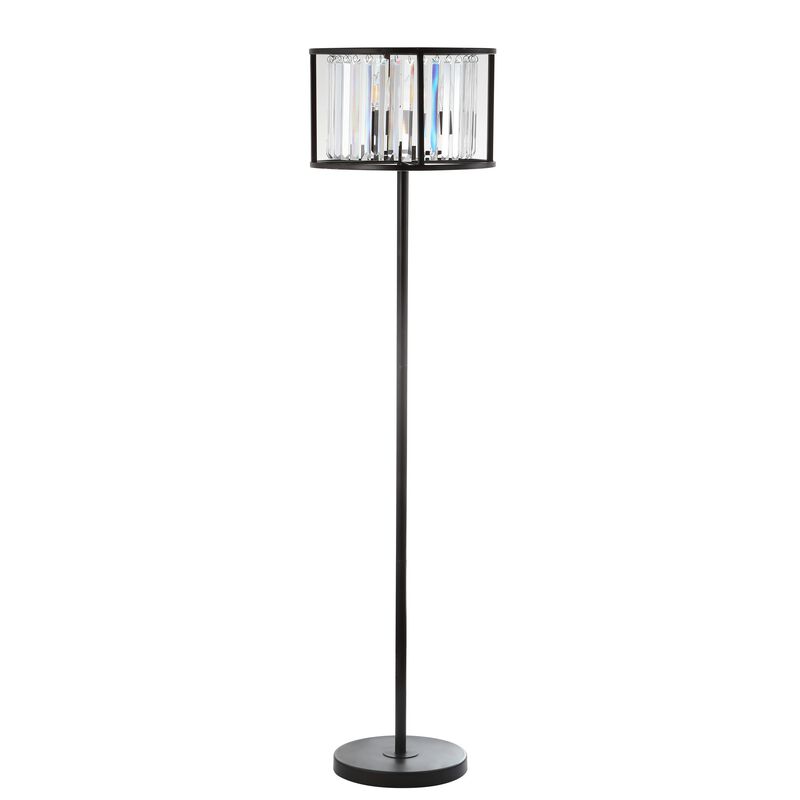 Bevin Metal/Crystal LED Floor Lamp