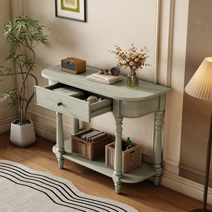 Merax Retro Entryway Console Table