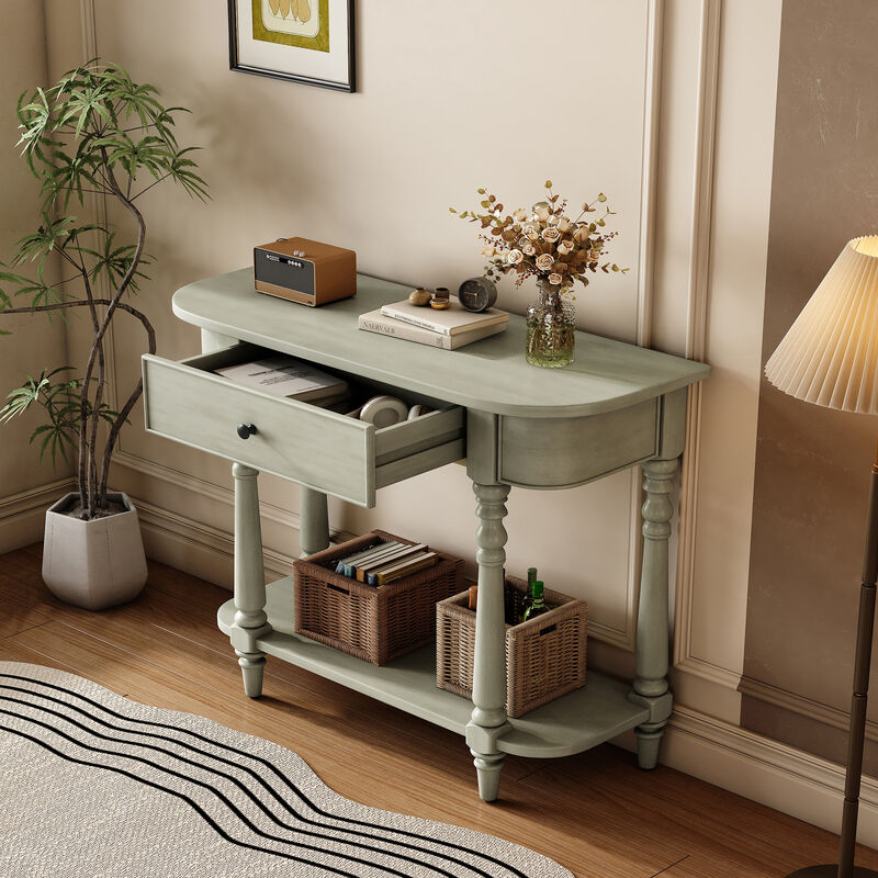 Merax Retro Entryway Console Table