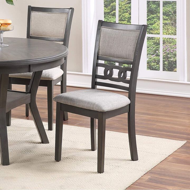 Grey Finish Dining Room Side Chairs Set