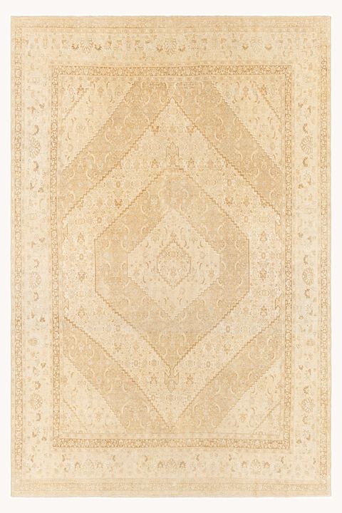 District Loom Vintage Persian Tabriz area rug-Opheim