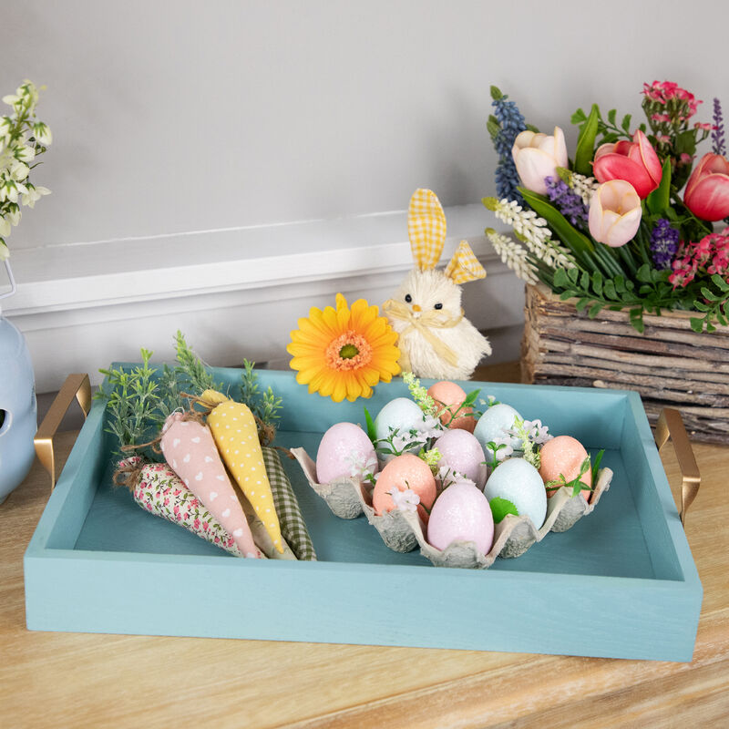 Pastel Easter Eggs with Carton Decoration - 6.25" - Set of 9