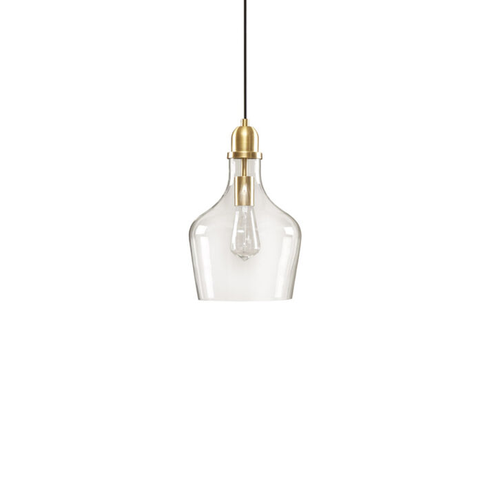 Auburn Bell Shaped Glass Pendant