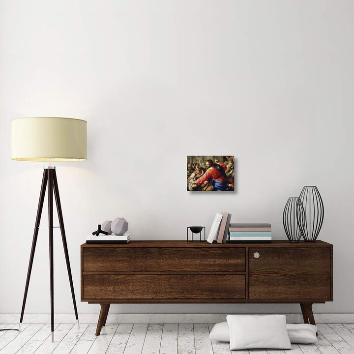 Christ Cleansing the Temple-Canvas Art-16x12