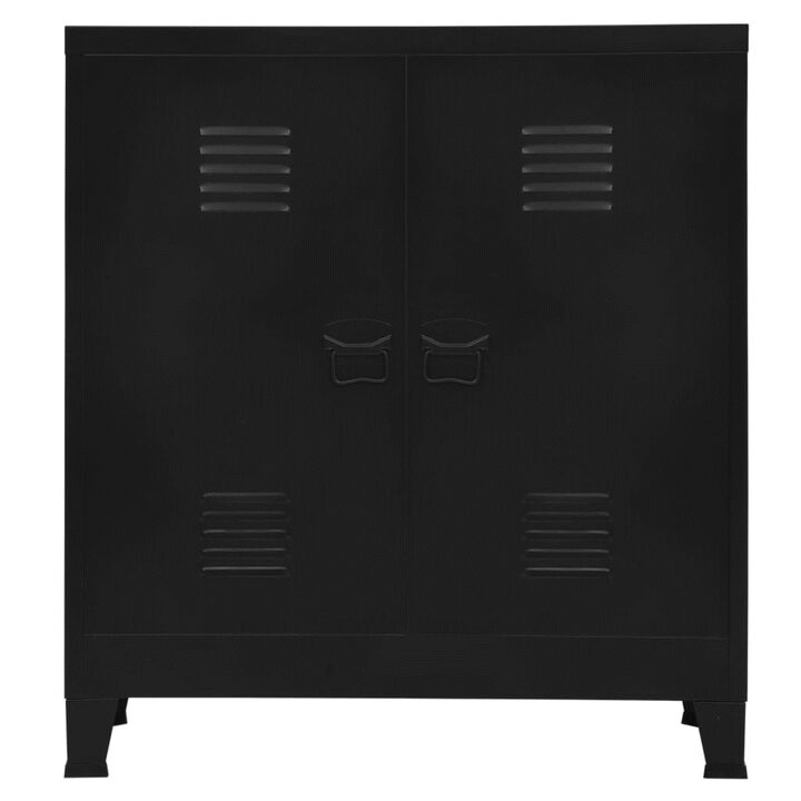 vidaXL Filing Cabinet Industrial Black 35.4"x15.7"x39.4" Steel