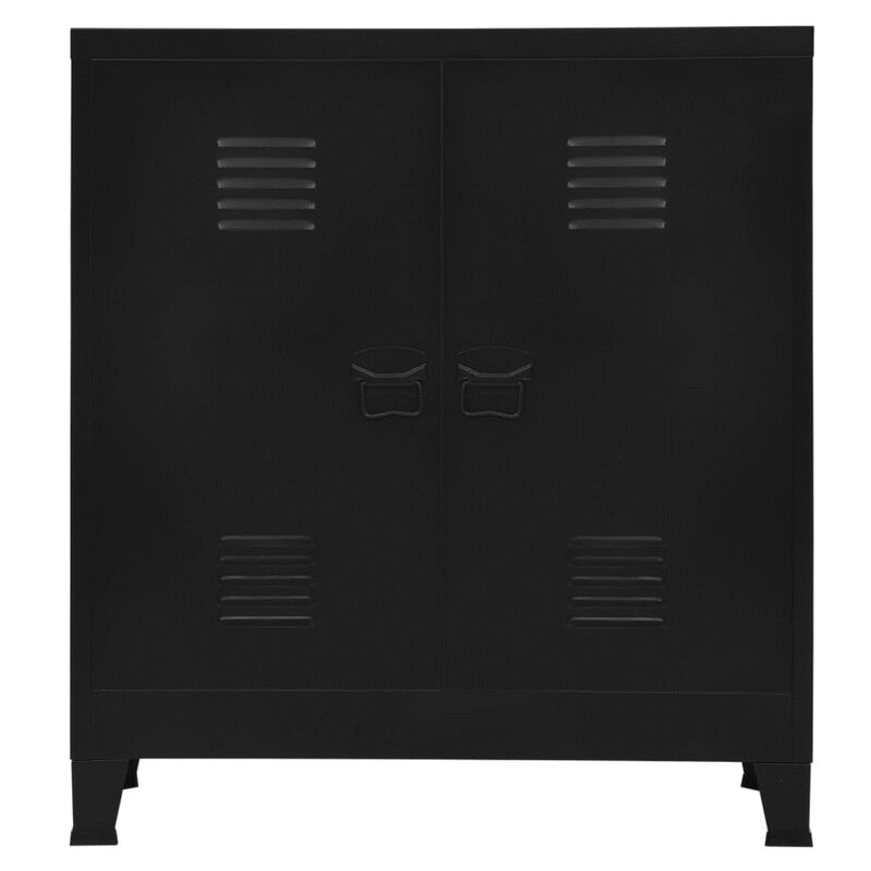 vidaXL Filing Cabinet Industrial Black 35.4"x15.7"x39.4" Steel