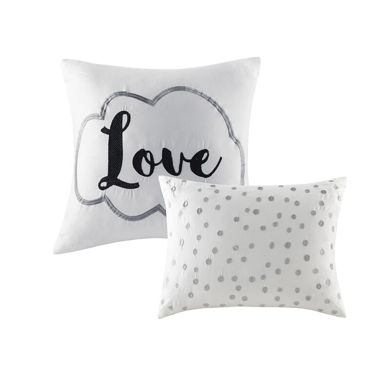 Raina Metallic Printed Duvet Cover Set