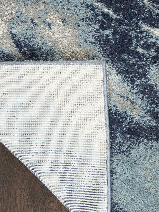 American Manor AMR03 Blue/Ivory 2'2" x 7'6" Rug
