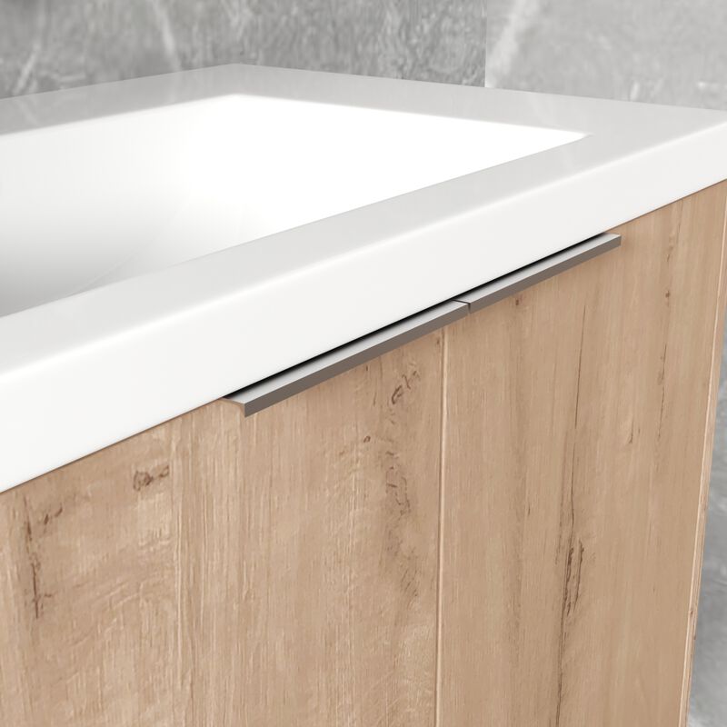 Soft Close Doors Bathroom Vanity With Sink, 30 Inch For Small Bathroom, 30x18
