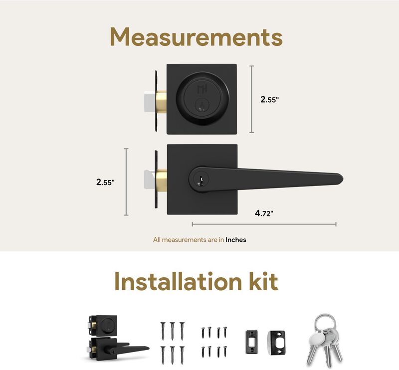 Mega Handles | Schein Lever and Deadbolt Combo