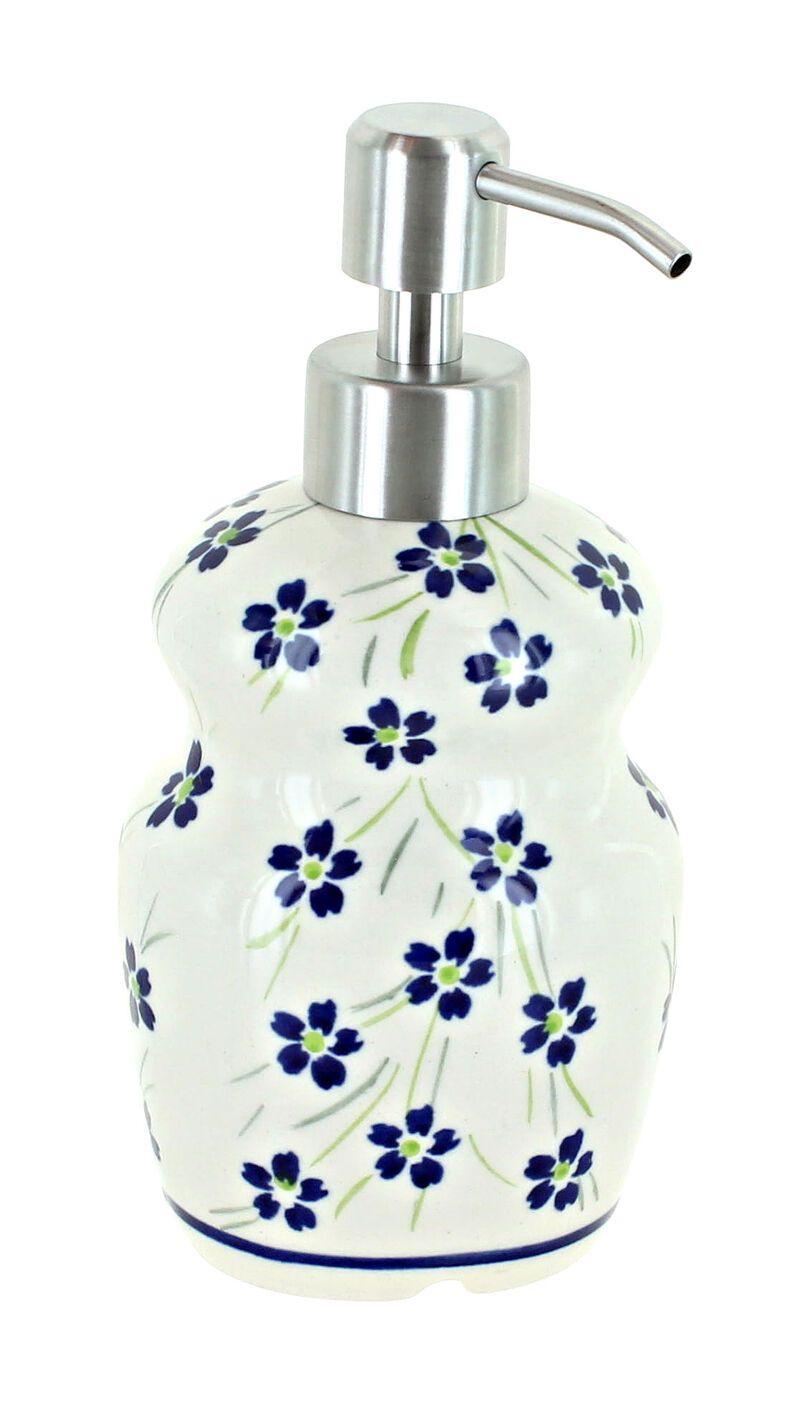 Blue Rose Polish Pottery Kalina Soap Dispenser