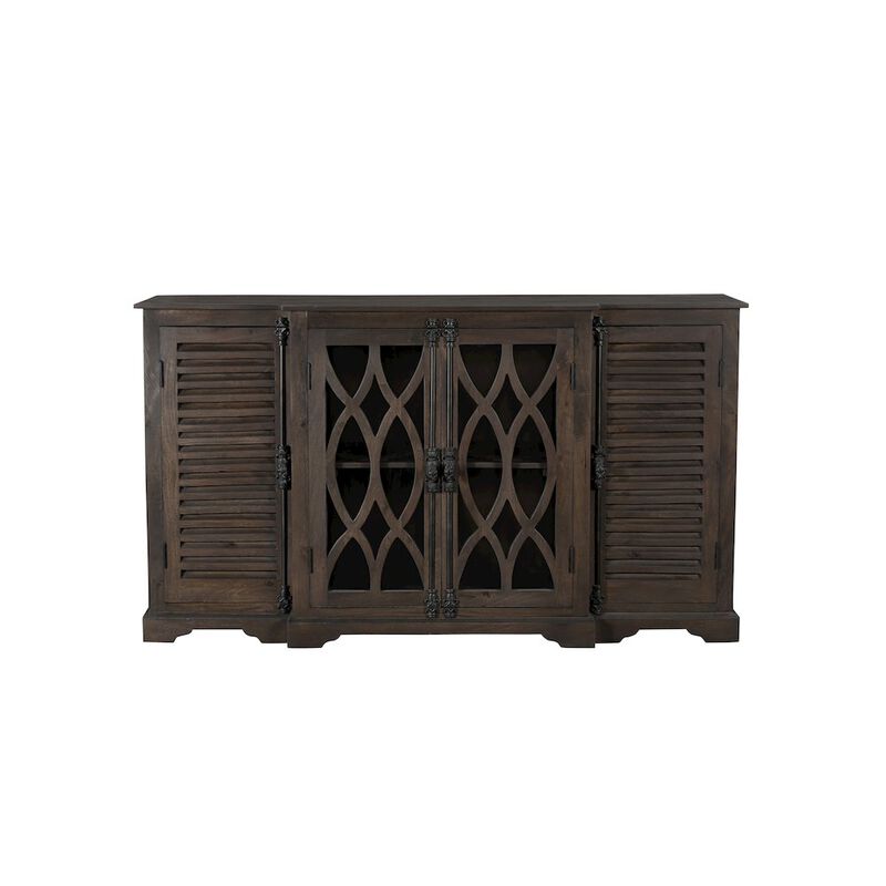 Taran Designs Lennox 4-door Carved Solid Wood Sideboard