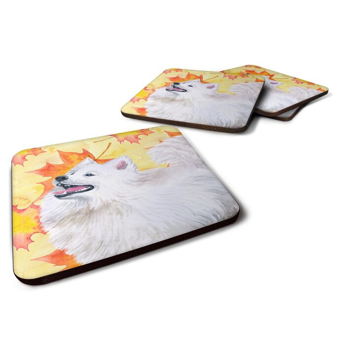 Caroline's Treasures Samoyed Fall Decorative coasters, Multicolor