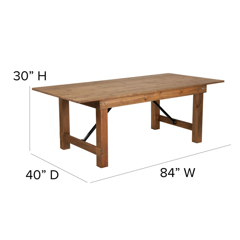 7'x40" Folding Farm Table