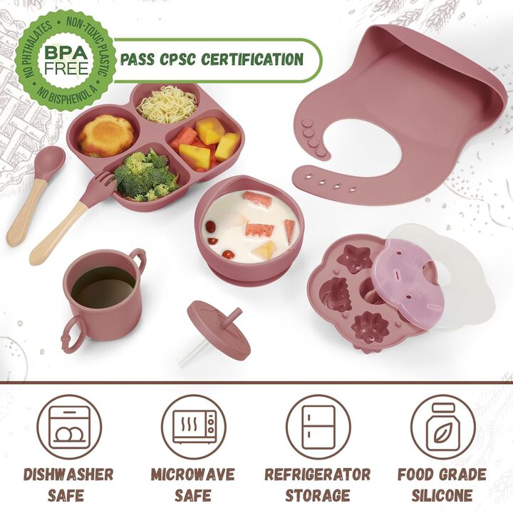 Silicone Baby Feeding Kit, Essentials for Baby Led Weaning