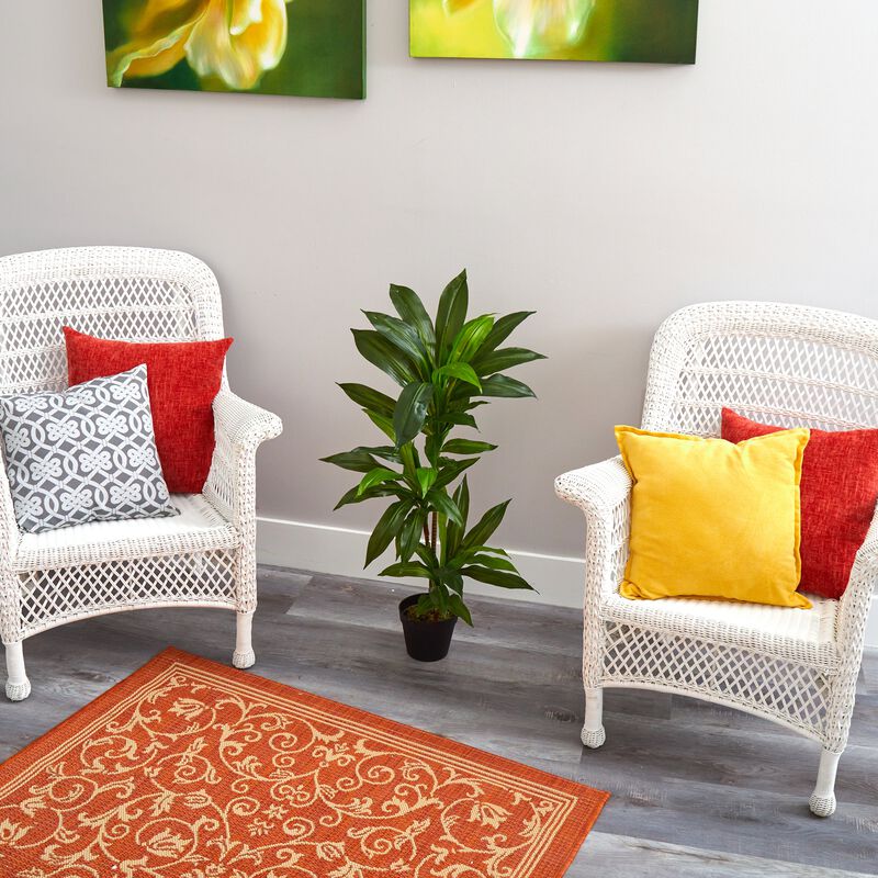 Hivvago 3' Dracaena Artificial Plant (Real Touch)