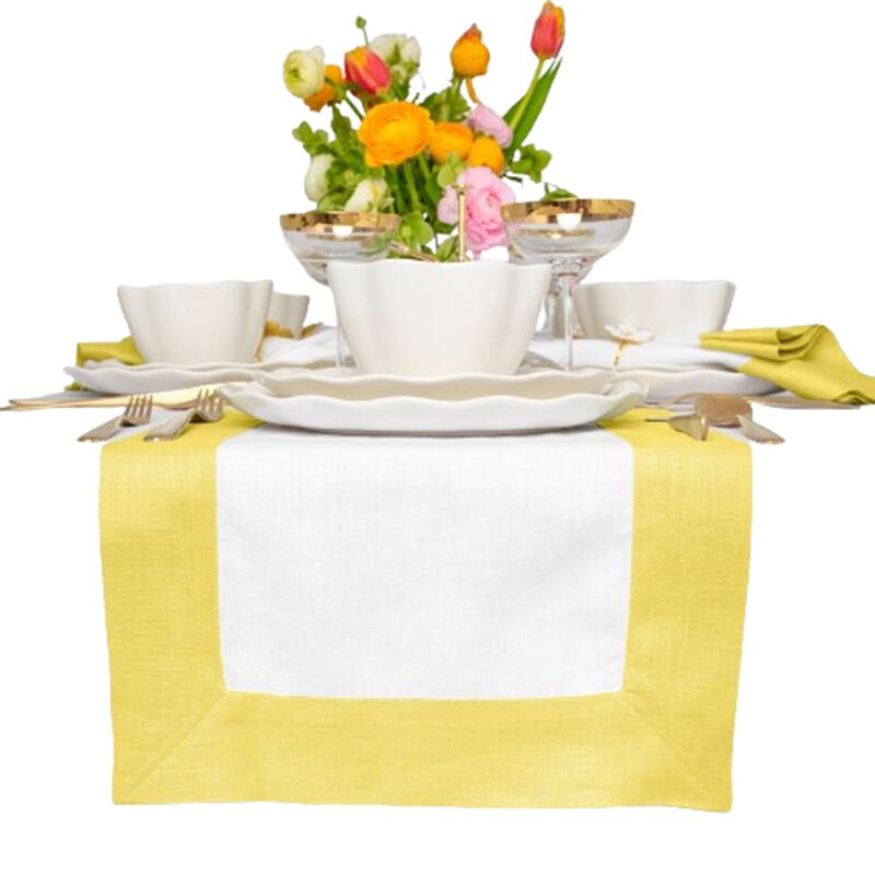 Solino Home 100% Pure Linen Table Runner | Contempo