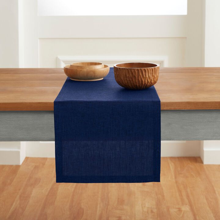 Solino Home 100% Pure Linen Table Runner | Athena for Thanksgiving, Christmas