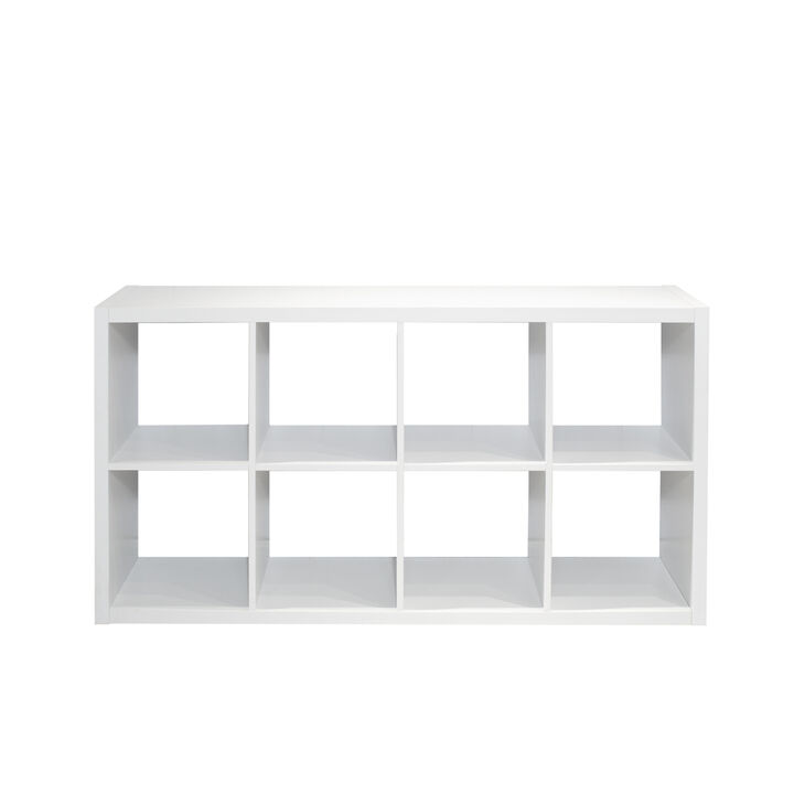 8-Cube Organizer with Open Back Shelves